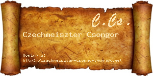 Czechmeiszter Csongor névjegykártya