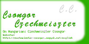 csongor czechmeiszter business card